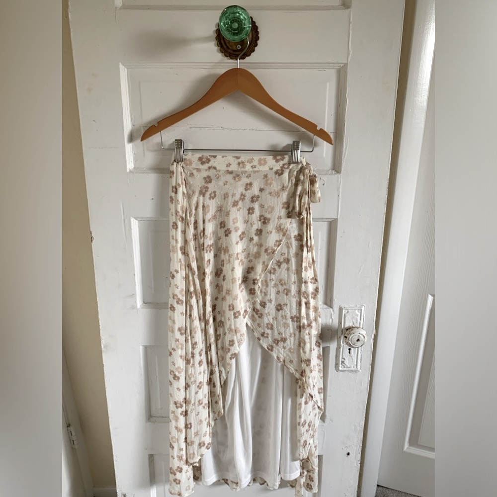 Floral Wrap Skirt - Never Worn